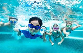 Children enjoying a swim