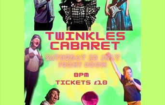 Poster of Twinkles Cabaret stars and event information
