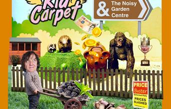 Kid Carpet at Front Room - photo of gardener at a garden centre with animals.