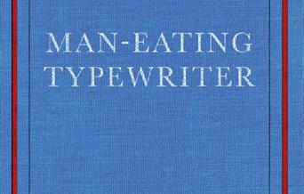 Blue book cover with red trimming
