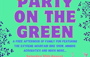 Poster advertising a community party