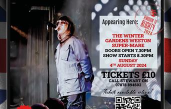 Poster of Liam Gallagher tribute show with event details.