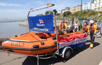 RNLI open day life boats weston-super-mare Marine Lake