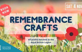 Poster for remembrance crafts event