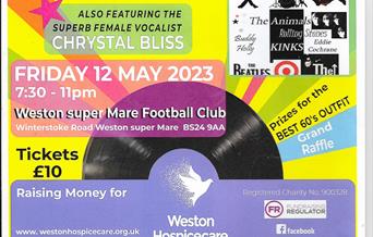 All 60s Night brightly coloured poster
