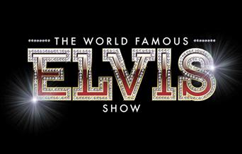 Background is black with the title in gold, white and red with the word Elvis surrounded with diamonds.