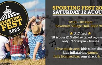 Flyer for Sporting Fest 23