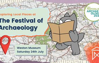 Event poster for festival of archaeology