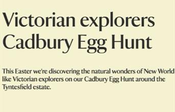 Victorian explorers Cadbury Egg Hunt