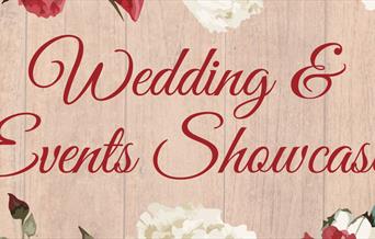 Floral image depicting the weddings and events showcase flyer