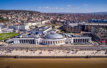 Aerial view of the Winter Gardens Pavilion  Weston-super-Mare