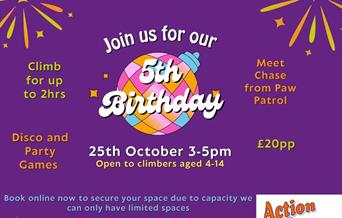 CLIP 'N CLIMB 5TH BIRTHDAY