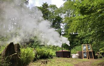 Take part in a traditional charcoal burn at Hestercombe