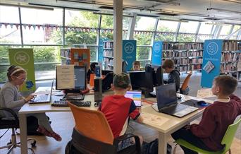 Coding at North Somerset Library