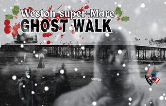Weston's pier in the snow surrounded by ghosts