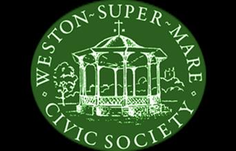 Weston Civic Society's green logo of the band stand in Grove Park.