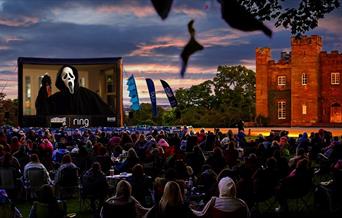 A Halloween showing of the classic movie "Scream" at Clevedon Hall