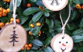 Christmas crafts at Wood Lane Quarry