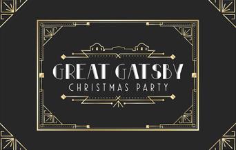 Poster advertising Great Gatsby Christmas Party