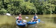 couple in a kayak