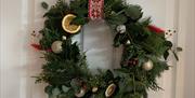 Christmas Wreath on door