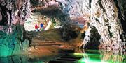 Exploring the caves at Wookey Hole