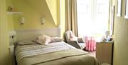 The Beaches Visit Weston-super-Mare Guest House hotel seafront double bedroom interior bay window