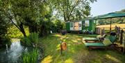 Outside view of Shepherd's hut