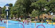 Children playing in a waterpark