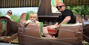 Family enjoying a ride at Puxton Park