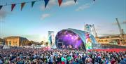 Music stage at Bristol Harbour Festival