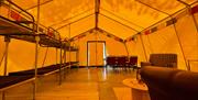 6 Berth bunkhouse tent at Mendip Basecamp