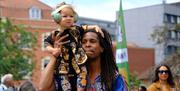 Father and child at St Pauls Carnival