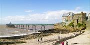 clevedon beach pier bristol channel