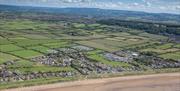 Country View Holiday Park Sand Bay aerial view from the sea