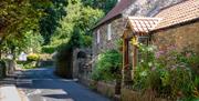 A pretty stone cottage on a lane