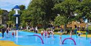 children enjoying the splash pad