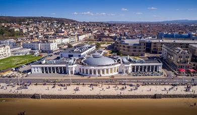 Aerial view of the Winter Gardens Pavilion  Weston-super-Mare