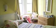 The Beaches Visit Weston-super-Mare Guest House hotel seafront double room sea view bay window interior