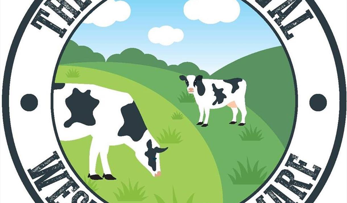 Weston-super-Mare Dairy Festival logo with cartoon cows