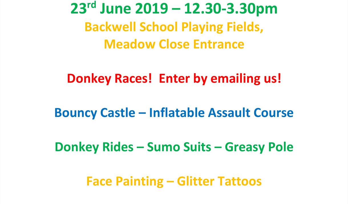 1st Backwell Scouts 34th Annual Donkey Derby