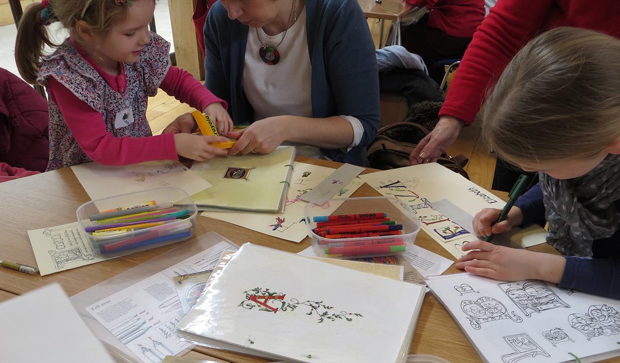 Wells Cathedral Free Half Term Family Calligraphy Workshop