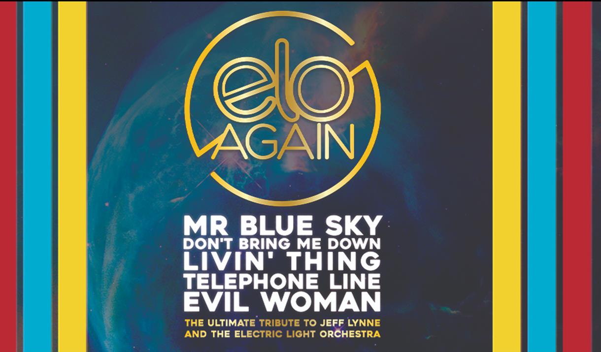 ELO poster with bright colours
