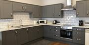 One of the deluxe kitchens at Webbington Farm Holiday Cottages