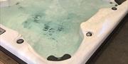 The indoor hot tub at Webbington Farm Holiday Cottages