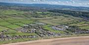 Country View Holiday Park Sand Bay aerial view from the sea