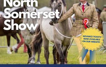 Flyer depicting a pony and rider to advertise the North Somerset Show