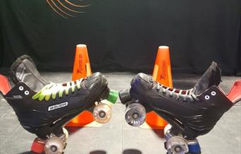 A pair of roller skates
