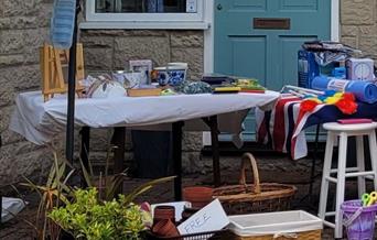 Neighbourhood table top sale over 28 homes in the village of Kewstoke are holding sales at their properties over the weekend Sep 2nd and 3rd
