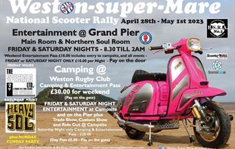 Flyer for the Weston-super-Mare national Scooter Rally
